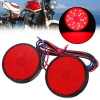 【CW】◈☎  2PCS/SET SMD Round Motorcycle Tail 12V Motorbike Reflector  Turn Brake Stop Lamp