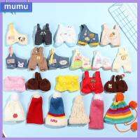 MUMU 20ซม. อุปกรณ์ของเล่น ตุ๊กตายัดไส้ผ้าฝ้าย มินิหลวม เสื้อผ้าตุ๊กตา หมวกถักนิตติ้ง กางเกงแขวนตุ๊กตา