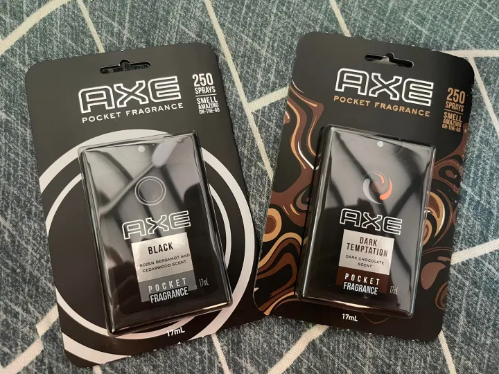 AXE Pocket Fragrance BLACK & DARK TEMPTATION 250 Sprays 17ml Lazada PH