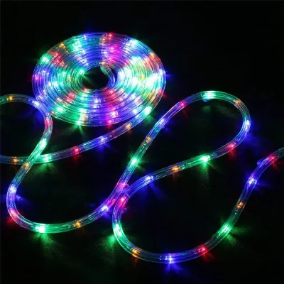 10-100M LED Strip lights Outdoor Street Garland Safe Voltage Rope String Lights Decoration for House Garden Fence Christmas Tree