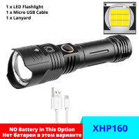 XHP180 Most Powerful Flashlight 16-core Light Type-c Rechargeable escopic Zoom Input and Output High Long-range Glare Lantern