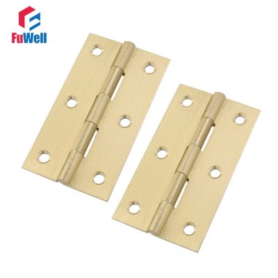 2pcs 3.5 Brass Door Hinge 1.5mm Thickness Bronze Cabinet hinges Furniture Fixtures Folding Hinges Door Butt Door Hardware Locks