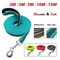 【LZ】 Long Dog Leash 15M 10M 5M 3M 2M Big Large Pet Training Lead Rope 2 3 5 10 15 Meters Reflective Non Slip Black Line Accessories