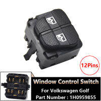 OEM 1H0959855ไฟเขียว12-Pin High-End ไฟฟ้า Master Window Lifter ปุ่มสวิทช์สำหรับ VOLKSWAGEN Golf รถอุปกรณ์เสริม