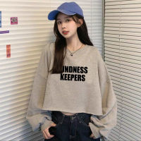 เสื้อสเวตเตอร์แขนยาวสำหรับผู้หญิง,เสื้อสเวตเตอร์ทรงหลวมและบางใส่สบายฉบับภาษาเกาหลีฤดูใบไม้ผลิและฤดูใบไม้ร่วงเสื้อยืด