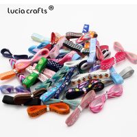 [HOT!] Lucia crafts 10yards/lot Random Mixed Printed Grosgrain Ribbons DIY handmade Gift/Wrapping/Hair bow Satin Materials T0202