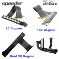 PCI-E 4X 16X Riser Extension Cable PCI Express PCIe X4 to X16 Extender Adapter Cord 10-60cm Dual 90 Degree GTX RTX Graphics Card Cables