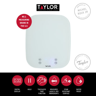 Taylor USA Pro Waterproof Digital Dual Scale with Tare Feature with Precision Accuracy (30.9lbs/14kg) เครื่องชั่งดิจิตอล กันน้ำ