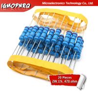 20pcs 2W Metal film resistor resistance 1 2W-470R 470ohm 470R