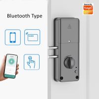 แอพพ์บลูทูธประตูล็อคอัจฉริยะ Smartlock Tuya การ์ด IC แอปรีโมทคอนโทรลตัวล็อคมอเตอร์ไร้กุญแจที่มองไม่เห็นไม่มีการติดตั้งรูเจาะ