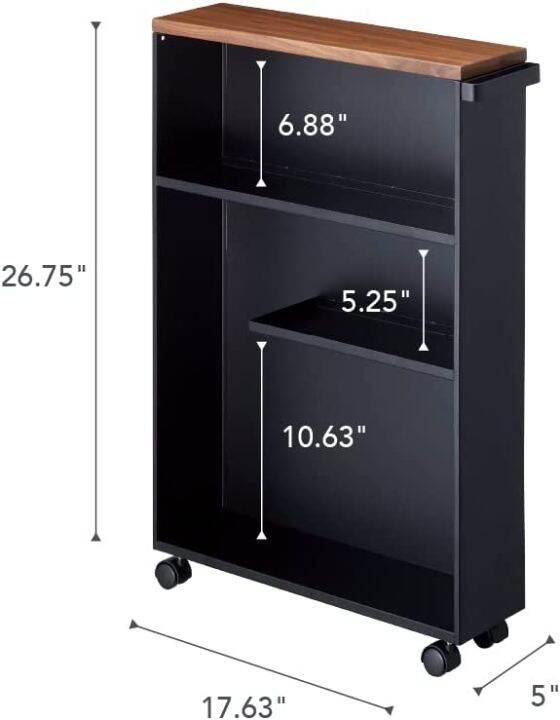 YAMAZAKI Home Toilet Bathroom Storage Trolley Cart Kart Organiser ...