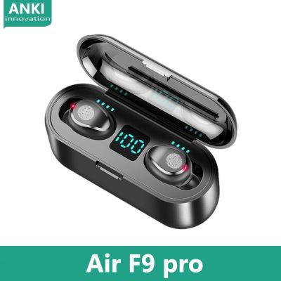 F9 pro หูฟังบลูทูธ ไร้สาย หน้าจอLEDแสดงแบตเตอรี่ บลูทูธ 5.0 พกพาง่าย น้ำหนักเบา พูดคุย รับโทรศัพท์ได้