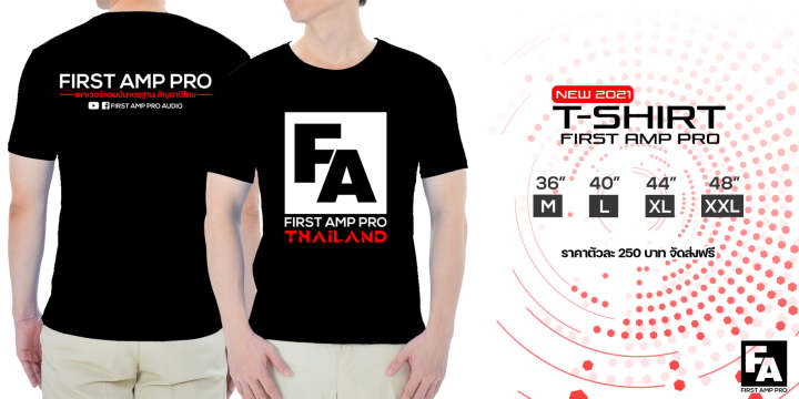 เสื้อยืดแบรนด์fa-เสื้อยืดคอกลม-เสื้อยืดผู้ชาย-เสื้อยืดผู้หญิง