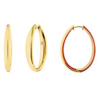 Maison de Jewels - Red Carpet Couture Oval Hoops