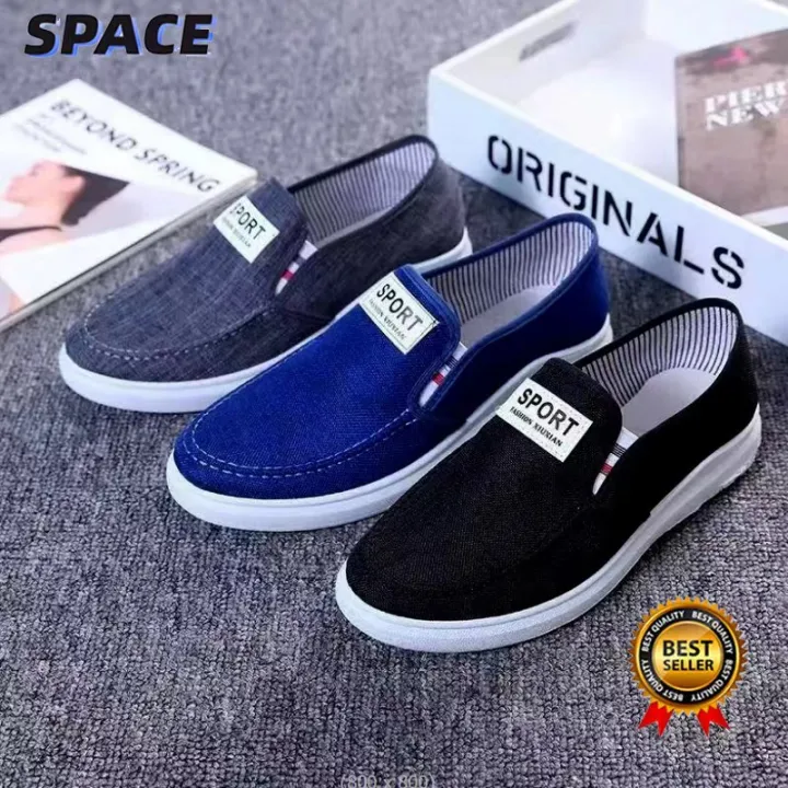 Space. Denim Slip Ons Casual Loafers #M200 (Standard Size) | Lazada PH