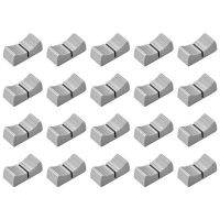 Hot AD-20Pcs 24Mmx11mmx10mm Console Mixer Slider Fader Knobs Replacement For Potentiometer Gray Knob Black Mark