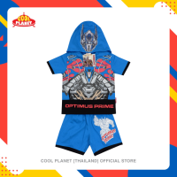 Coolplanet Transformer set ชุดเด็กผู้ชาย ชุดนอน ชุดน่ารัก เสื้อผ้าเด็กเล็กคอกลม แขนสั้นขาสั้น มีฮู้ด หุ่น ทรานส์ฟอร์เมอร์ ลิขสิทธิ์แท้ ขนาด S-L