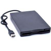 SPH 【ลดราคา】 Portable External 3.5 "USB 1.44 MB FDD Floppy Disk Drive Plug And Play สำหรับ PC Windows 2000 /Xp/vista/ 7/8/10 Mac 8.6หรือ Upper Black