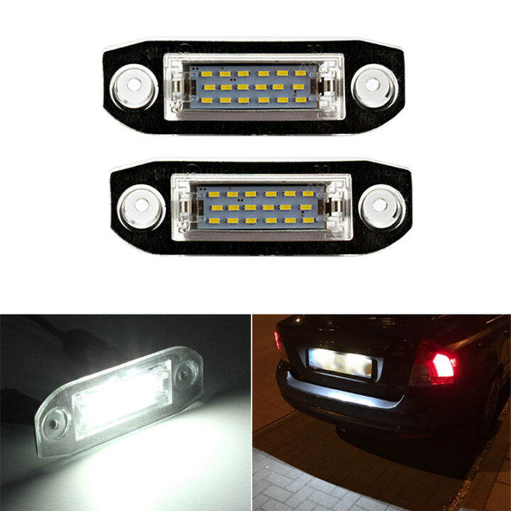 1Pcs Lampu Plat Lesen Kereta Led 12V Lampu Putih untuk Volvo S40 S60 ...