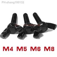 2-10pcs M3 M4 M5 M6 M8 DIN316 Black Steel Butterfly Bolt Wing Bolt Thumb Wing Screw Claw Hand Tighten Screws