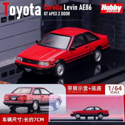 HOBBYJAPAN 1/64 Toyota COROLLA LEVIN AE86 GT APEX 2 3 Door GTV 1983 Alloy Die-Casting Car Model