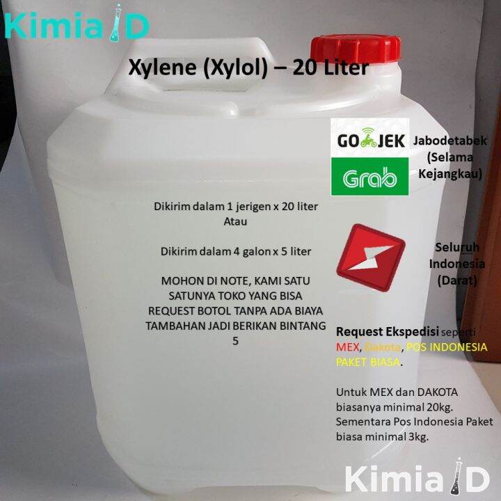 Xylene 20 Liter Xylol Thinner Solvent Pengencer Resin Thinner Cat Epoxy Resin Bening