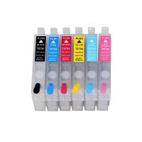 ตลับหมึกรีฟิล6สีสำหรับ T0851 Epson T0854 T0853 T0852 T0856 T0855สำหรับเครื่องพิมพ์ Epson Stylus Photo 1390