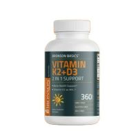 Bronson Basics Vitamin K2 Plus D3 (MK7) - 360 Tablets (No.752)