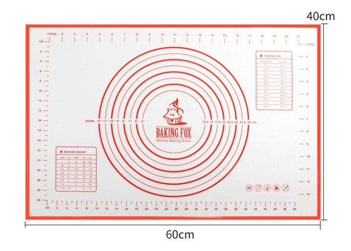 แผ่นรองอบ นวด ซิลิโคน 40*60 สีขาว+แดง