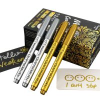 DIY Album Hand Account Fade-proof Hand Painted Marker Pen Metallic Pen Golden Liquid Craftwork Highlighters Markers