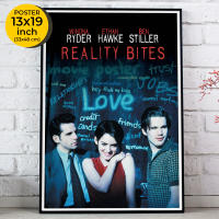 Reality Bites Poster (1994) Winona Ryder, Ethan Hawke, Ben Stiller หนังรักของคน Gen X