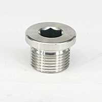 M20x1.5mm Male SS304 Stainless Steel Countersunk End Plug With Flange Internal Hex Head Socket Pipe Fitting Pipe Fittings Accessories