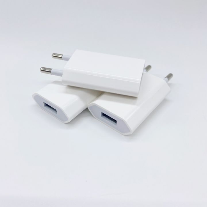 เครื่องชาร์จติดผนัง-usb-สำหรับเดินทาง5v-1a-อะแดปเตอร์-ac-การชาร์ทอย่างรวดเร็วสำหรับ-iphone-14-13-12-11-plus-x-xs-max-โทรศัพท์มือถือ5ชิ้น