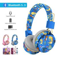 Caryfp Headset with Microphone Boy Stereo Earpiece Card Headphones for  Children