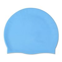 【CW】 Adult Silicone Cap Rubber Men Swim Pool Caps Hair Elastic Diving Hat