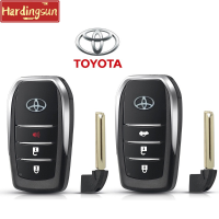 Hardingsun ใหม่สมาร์ทกุญแจรีโมตใส่ Fob สำหรับ Toyota เรือลาดตระเวนที่ดินที่ราบสูง RAV4รถใบมีดแบบไม่ตัด Fob