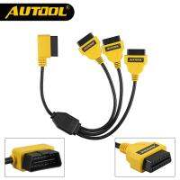 AUTOOL OBD2 S Plitter เคเบิ้ล OBD 2ขยาย Y สาย1-3อะแดปเตอร์แปลงลวด50เซนติเมตร J1962M ไปยัง3-J1962F OBD2ขยายแยกสาย