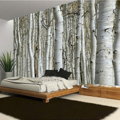 [hot]Custom Modern Natural Landscape Birch Forest Photo Wallpaper Restaurant Living Room Sofa Backdrop Mural Wall Paper For Walls 3D