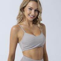 Sports Bra Cross Front Solid Color Shock Proof Pullover Underwear 8511 Athletic Yoga Jogging BraTH