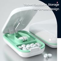 Pill Cutter Portable Medicine Box Washable Drugs Tablet Cutter Divider Useful Grinder Medicine Dispenser Pill Cases &amp; Splitter Medicine  First Aid Sto