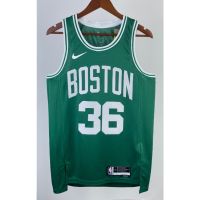 Hot 【hot pressed】2023 nba jersey Boston Celtics No. 36 Smart green basketball jersey