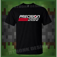 เสื้อยืดผู้ชาย Nhra Precision Turbo And Engine ของขวัญวาเลนไทน์สีดำ