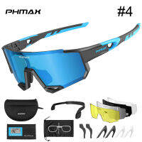 Polarized ขี่จักรยานแว่นตากันแดด (5เลนส์) UV ป้องกัน MTB Bike ผู้ชายแว่นตากีฬากลางแจ้งจักรยานแข่งแว่นตา