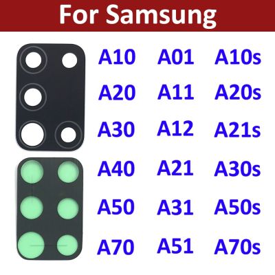 กระจกกล้องถ่ายรูปหลังแบบดั้งเดิม10ชิ้นเหมาะสำหรับ Samsung A10 A20 A30 A50 A70 A10s A20s A30S A50S A21s A12 A31 A71 A51