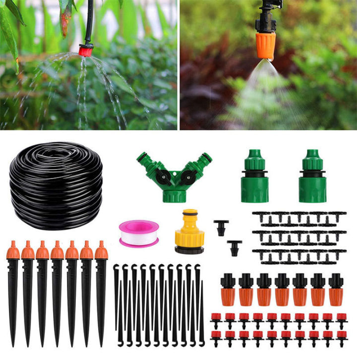 15M-25M DIY Drip Irrigation System Automatic Watering Garden Irrigation ...