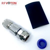 ☏ Free shipping 2pieces RF Connector N male plug clamp straight for 1/2 feeder cable