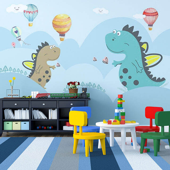 Children's room wallpaper boy bedroom wall covering modern minimalist