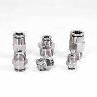 Pneumatic Connectors M5 1/8 quot; 1/4 quot; 3/8 quot; 1/2 quot; BSPT Male Nickel Plated Brass Push In Quick Connector Release Air Fitting Plumbing