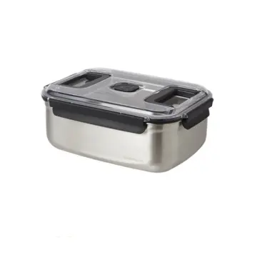 Lock & Lock] Breathing Kimchi Containers - Stainless Steel (7