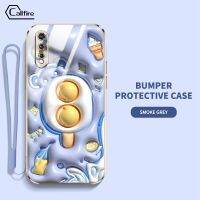 Callfire คอลไฟร์เคสสำหรับ Vivo S1 IQOO NEO 1907 ใหม่ของสตรอเบอร์รี่ลายไอศกรีมขนมฝาครอบป้องกันเคสนิ่มเคลือบอิเล็คโทรเพลทหรูหราฟรีสายคล้องกันตกและการชนกัน